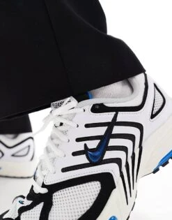 Nike Air Pegasus 2005 Trainers In White, Black And Blue For Men Mblue -Nike Sales Store 207050371 3