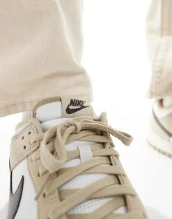 Nike Dunk Low Trainers In Beige And Grey For Men Khaki -Nike Sales Store 207050463 3
