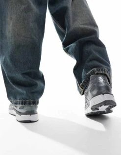 Nike P-6000 Trainers In Dark Grey And Silver For Men Metallic Grey -Nike Sales Store 207050572 3