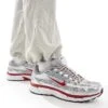 Nike P-6000 Trainer In Metallic Silver And Red For Men -Nike Sales Store 207050743 1 red