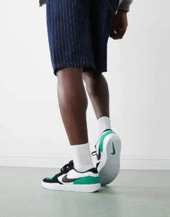 Nike SB Force 58 Trainer In White And Green For Men -Nike Sales Store 207050854 5