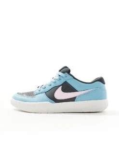 Nike SB Force Premium Trainers In Teal And Grey For Men Mid Blue 9 Nike SB Force Premium Trainers In Teal And Grey For Men Mid Blue -Nike Sales Store 207051048 2