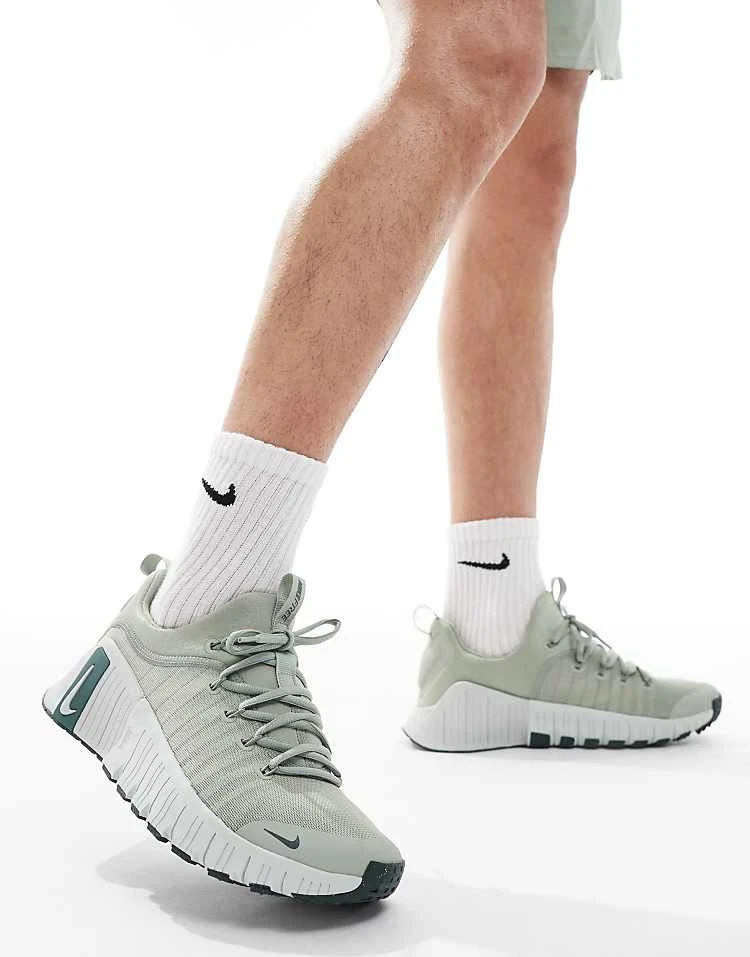 Nike Training Free Metcon 6 Trainers In Green For Men Stone 8 Nike Training Free Metcon 6 Trainers In Green For Men Stone - Image 6