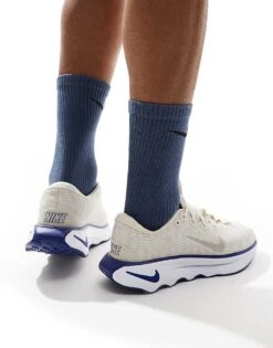 Nike Training Motiva Trainers In Cream And Blue For Men -Nike Sales Store 207051120 5