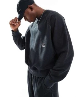 Nike Training Heritage Dri-FIT Fleece Sweatshirt In Black For Men -Nike Sales Store 207051143 1 black 1