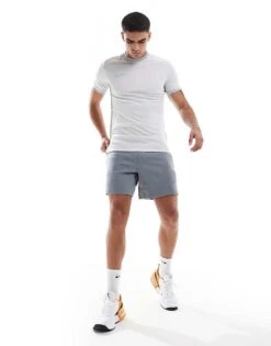 Nike Training Primary Dri-FIT 7 Inch Shorts In Grey For Men Light Grey -Nike Sales Store 207051158 4