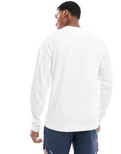 Nike Training Dri-FIT Long Sleeve Top In White For Men -Nike Sales Store 207051242 2