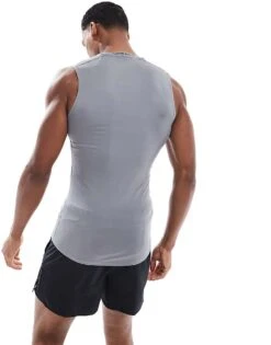 Nike Training Dri-FIT Muscle Fit Vest In Grey For Men -Nike Sales Store 207051276 2