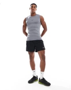 Nike Training Dri-FIT Muscle Fit Vest In Grey For Men -Nike Sales Store 207051276 3