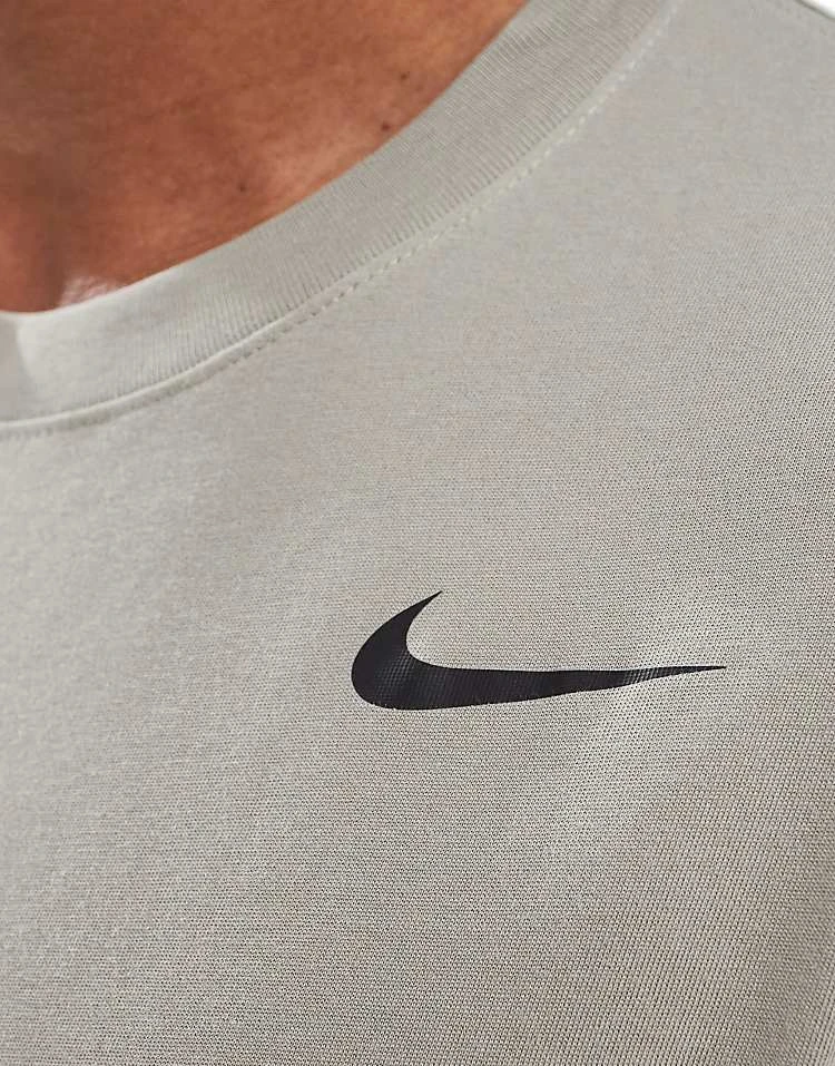 Nike Training Dri-FIT T-shirt In Khaki For Men 4 Nike Training Dri-FIT T-shirt In Khaki For Men - Image 2