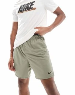 Nike Training Totality Dri-FIT Knit 7inch Shorts In Khaki For Men -Nike Sales Store 207051335 2