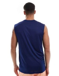 Nike Training Dri-FIT Sleeveless T-shirt In Navy For Men -Nike Sales Store 207051395 3