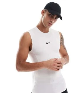 Nike Training Dri-FIT Muscle Fit Vest In White For Men -Nike Sales Store 207051414 1 white 1