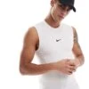 Nike Training Dri-FIT Muscle Fit Vest In White For Men -Nike Sales Store 207051414 1 white