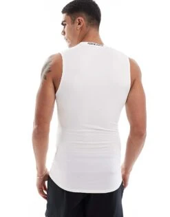 Nike Training Dri-FIT Muscle Fit Vest In White For Men -Nike Sales Store 207051414 2