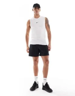 Nike Training Dri-FIT Muscle Fit Vest In White For Men -Nike Sales Store 207051414 4