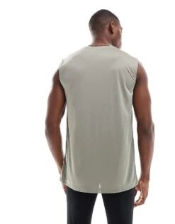 Nike Training Legend Dri-FIT Sleeveless T-shirt In Khaki For Men -Nike Sales Store 207051427 4