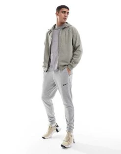 Nike Training Dri-FIT Hoodie In Light Khaki For Men -Nike Sales Store 207051558 3