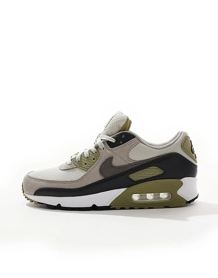 Nike Air Max 90 Trainers In Olive And Grey - MGREEN For Men Mid Green 3 Nike Air Max 90 Trainers In Olive And Grey - MGREEN For Men Mid Green