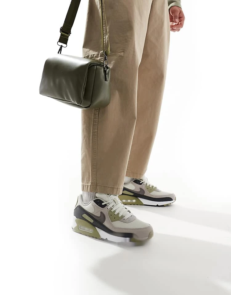 Nike Air Max 90 Trainers In Olive And Grey - MGREEN For Men Mid Green 4 Nike Air Max 90 Trainers In Olive And Grey - MGREEN For Men Mid Green - Image 2