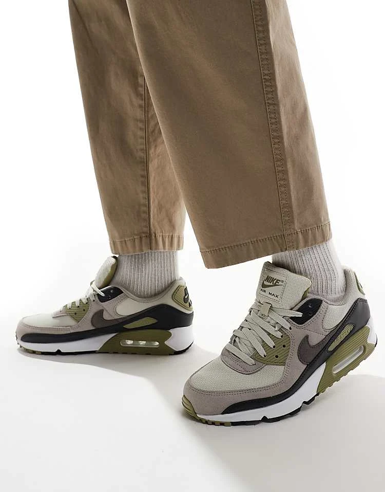 Nike Air Max 90 Trainers In Olive And Grey - MGREEN For Men Mid Green 7 Nike Air Max 90 Trainers In Olive And Grey - MGREEN For Men Mid Green - Image 5
