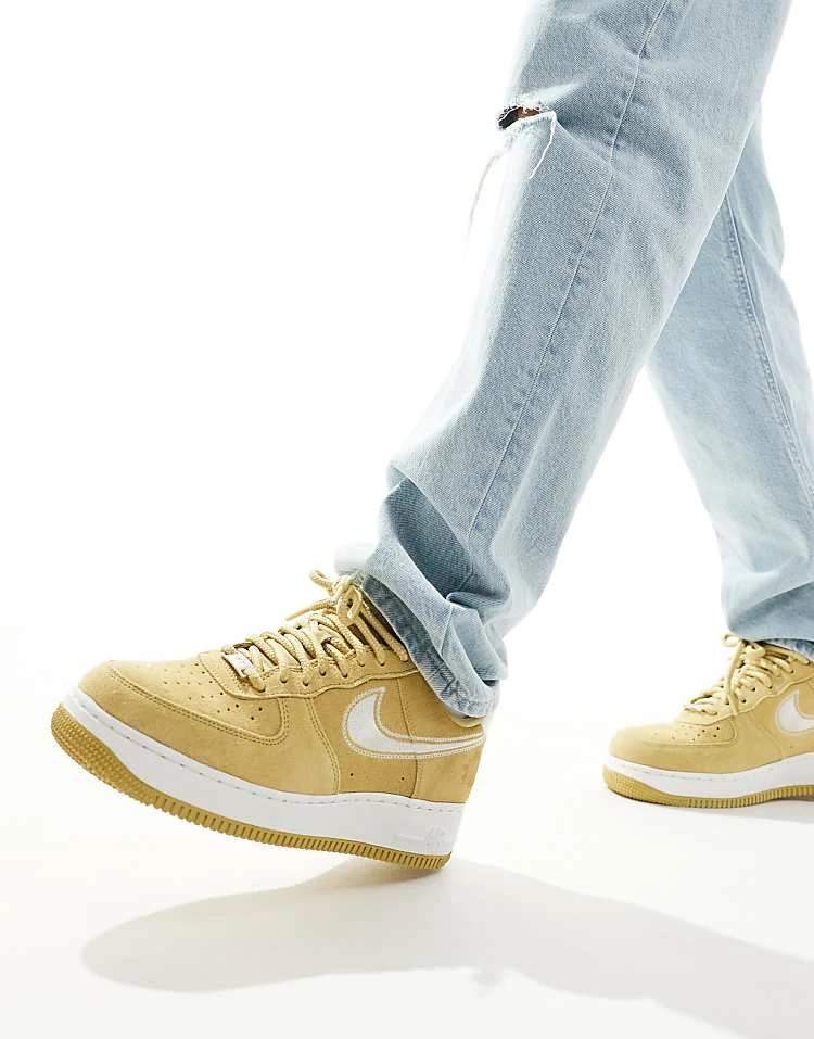 Nike Air Force 1 Trainers In Beige For Men Cream 3 Nike Air Force 1 Trainers In Beige For Men Cream