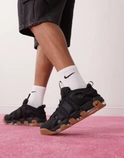 Nike Air More Uptempo Low Trainers In Black For Men -Nike Sales Store 207051662 3