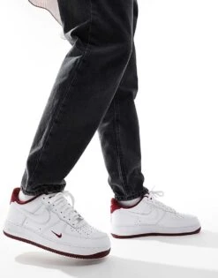 Nike Air Force 1 Trainers In Red For Men -Nike Sales Store 207051697 1 red 1