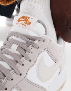 Nike Air Force 1 Premium Trainer In White And Cream For Men -Nike Sales Store 207051701 3