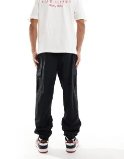 Nike Club Woven Cargo Trousers In Black For Men -Nike Sales Store 207053627 3