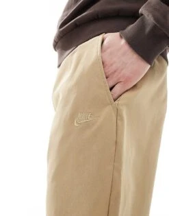 Nike Club Woven Tapered Trouser In Beige For Men -Nike Sales Store 207053650 4