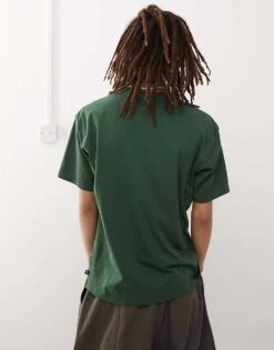 Nike SB Centre Logo T-shirt In Green For Men Dark Green -Nike Sales Store 207053653 4