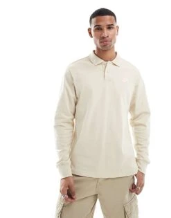 Nike Club Polo Shirt In Khaki For Men