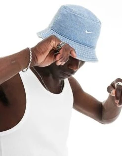 Nike Bucket Hat In Blue For Men Mid Blue -Nike Sales Store 207053775 4