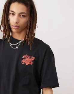 Nike SB Logo T-shirt In Black For Men -Nike Sales Store 207053783 2