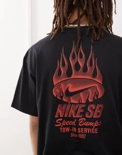 Nike SB Logo T-shirt In Black For Men -Nike Sales Store 207053783 4