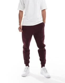 Nike Tech Fleece Jogger In Burgundy For Men 11 Nike Tech Fleece Jogger In Burgundy For Men -Nike Sales Store 207053821 4