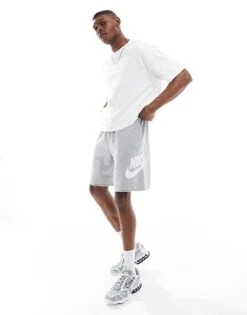 Nike Club Logo Short In Grey For Men -Nike Sales Store 207053827 1 grey 1