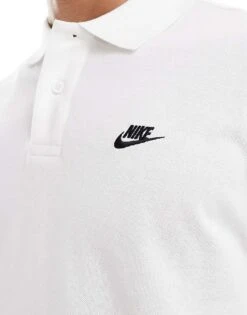 Nike Club Polo Shirt In White For Men -Nike Sales Store 207053886 3
