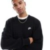 Nike Club Crew Sweatshirt In Black - BLACK For Men -Nike Sales Store 207053957 1 black