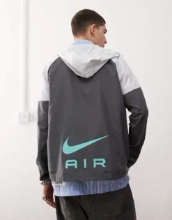 Nike Air Run Jacket In Grey For Men -Nike Sales Store 207053980 2