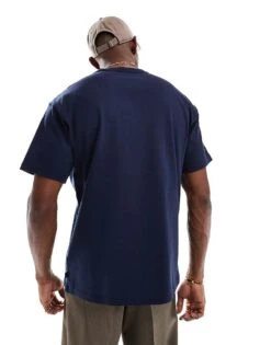 Nike Premium Essentials Short Sleeve T-shirt In Dark Blue For Men Mid Blue -Nike Sales Store 207054010 4