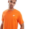 Nike Club T-shirt In Orange - ORANGE For Men -Nike Sales Store 207054027 1 orange