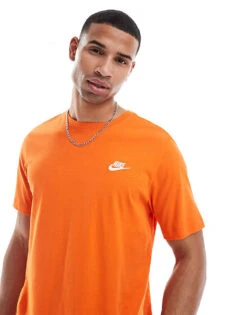 Nike Club T-shirt In Orange - ORANGE For Men