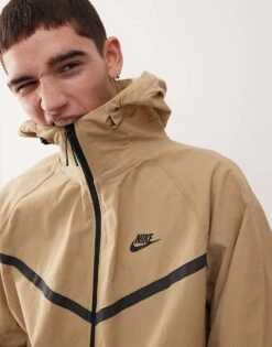 Nike Tech Woven Jacket In Beige For Men -Nike Sales Store 207054050 4