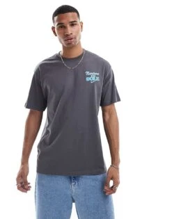 Nike Graphic T-shirt In Dark Grey For Men Charcoal -Nike Sales Store 207054057 2