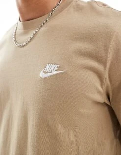 Nike Club T-shirt In Beige - BEIGE For Men -Nike Sales Store 207054122 3