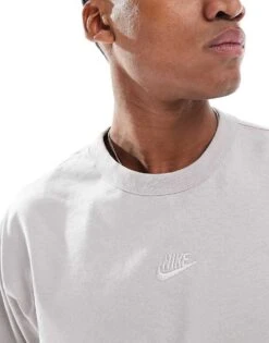 Nike Premium Essentials Long Sleeve T-shirt In Grey For Men -Nike Sales Store 207054149 4