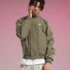 Nike Club Jacket In Olive For Men Khaki -Nike Sales Store 207054193 1 khaki