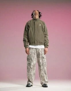 Nike Club Jacket In Olive For Men Khaki -Nike Sales Store 207054193 2